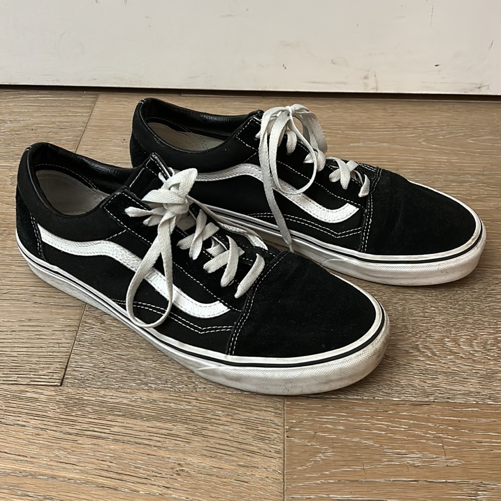 Vans old stool black sneakers men’s size 11 - Picture 2 of 7
